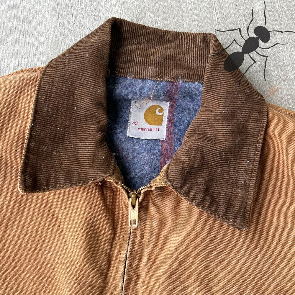 Vintage Carhartt brown Detroit work wear jacket - Picture 7 of 13